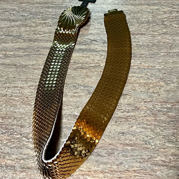 New Gantos gold color sequined elastic belt - Picture 7 of 13